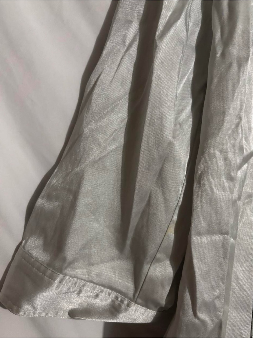 Chico's Metallic Silver Zip-Front Jacket - Picture 3 of 5
